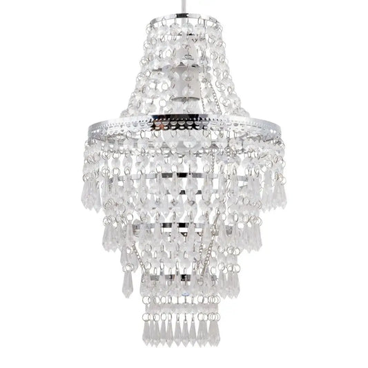 Crystal chandelier on a white background