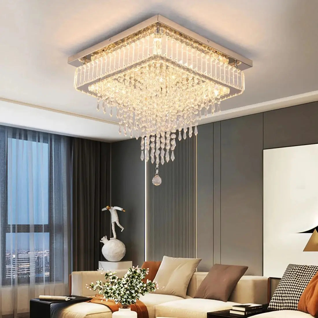 Luxury-chandelier-in-a-modern-living-room-with-a-sofa-and-decorative-items