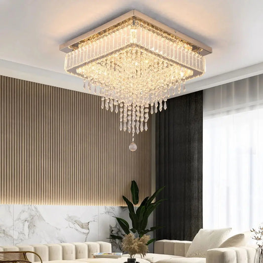 Luxury-crystal-ceiling-light-fixture-in-a-modern-living-room-setting