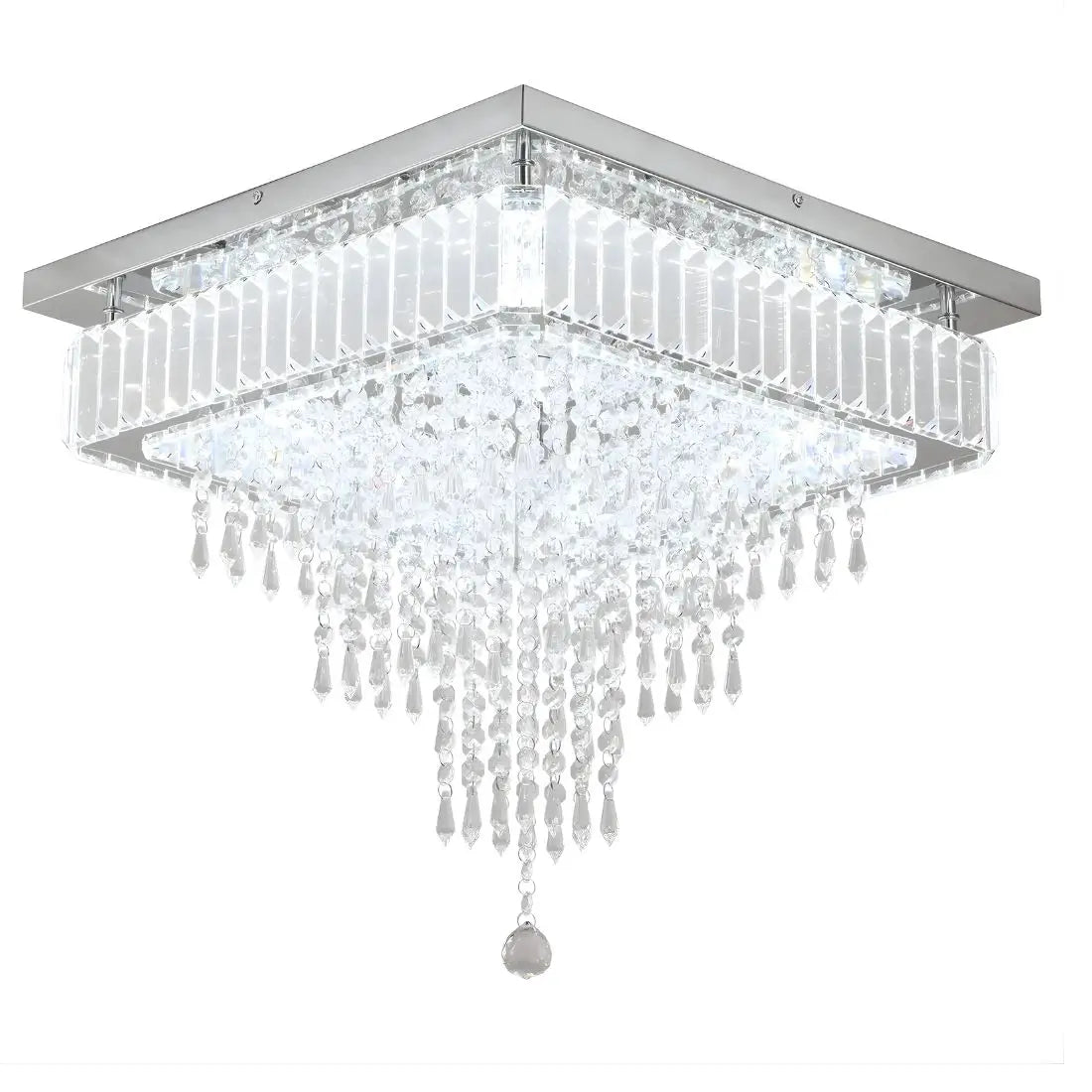 Square-crystal-ceiling-light-fixture-on-a-white-background