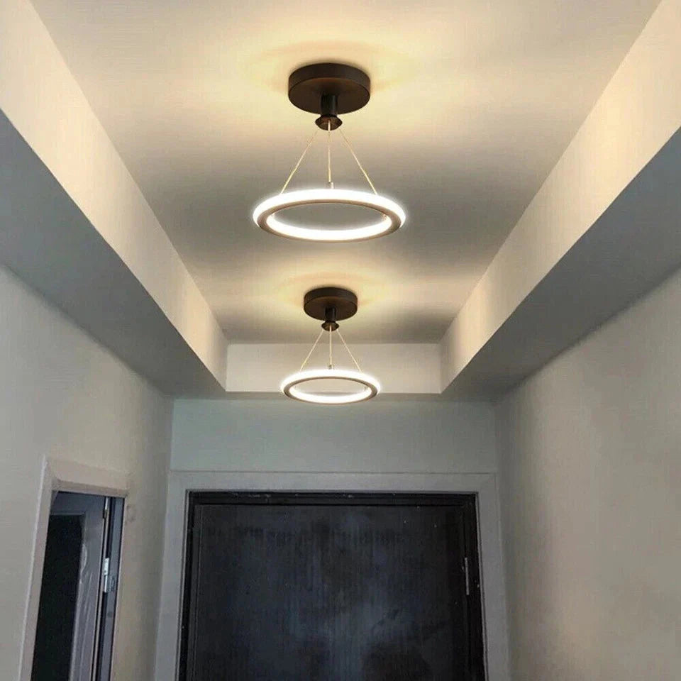 Two-ceiling-lights-hanging-from-a-white-ceiling-with-gray-walls
